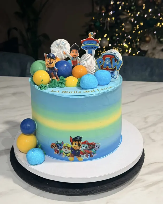 Paw Patrol in blue and green