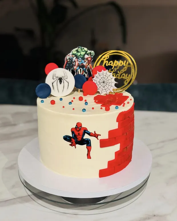 Spider-Man in red and white
